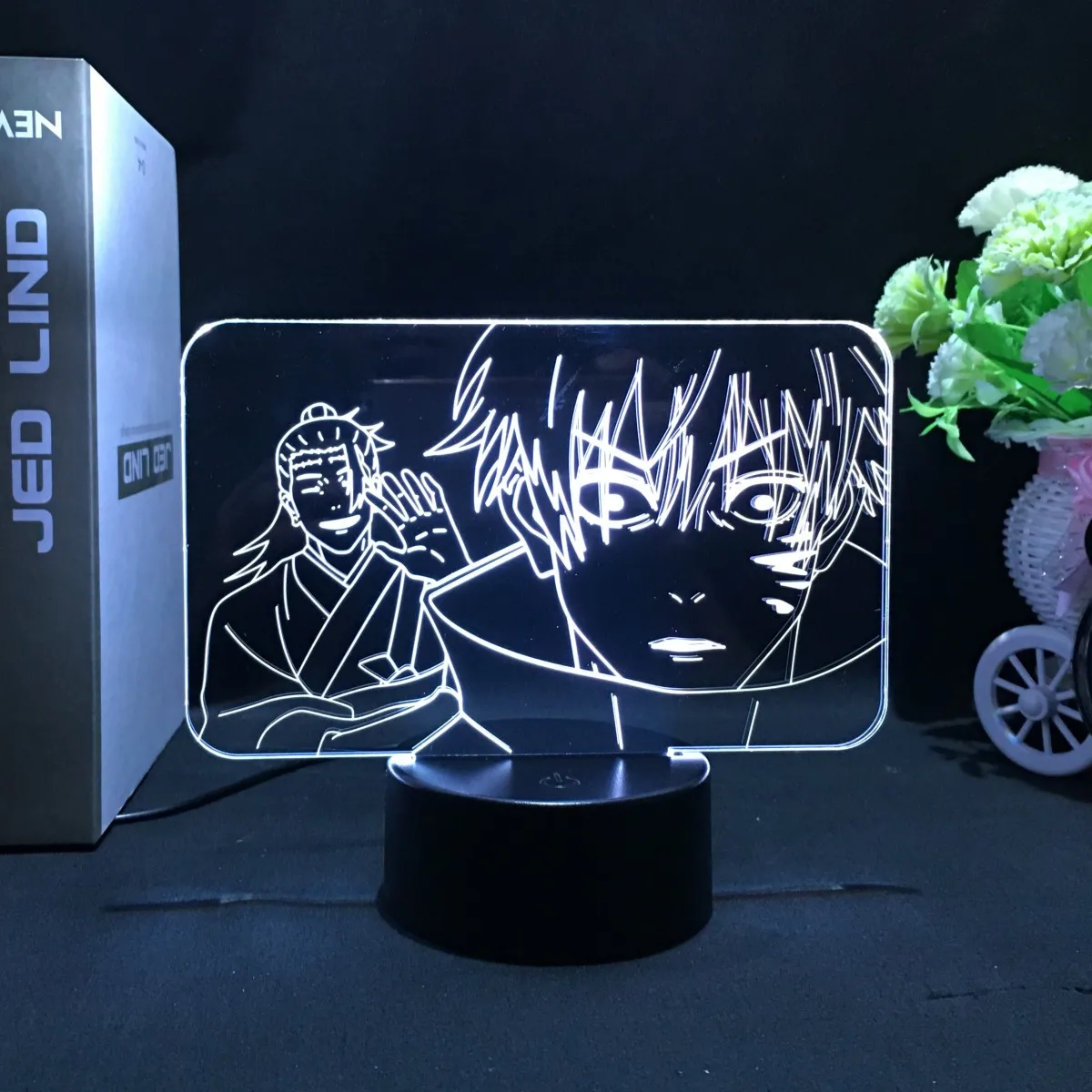 Jujutsu Kaisen Anime Ryomen Sukuna Figure 3D LEDNight Light for Anime Lamp Birthday Gift