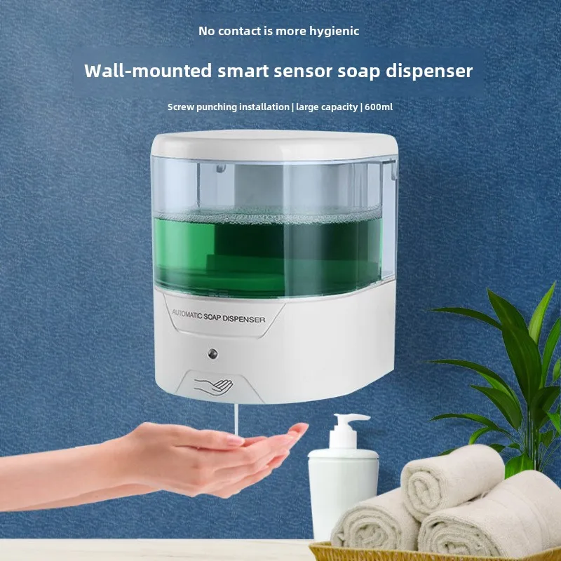 

Wall-Mount Smart Automatic IR Sensor Soap Dispenser Touch-Free Kitchen wash hands Soap Lotion machine For Kitchen and Bathroom