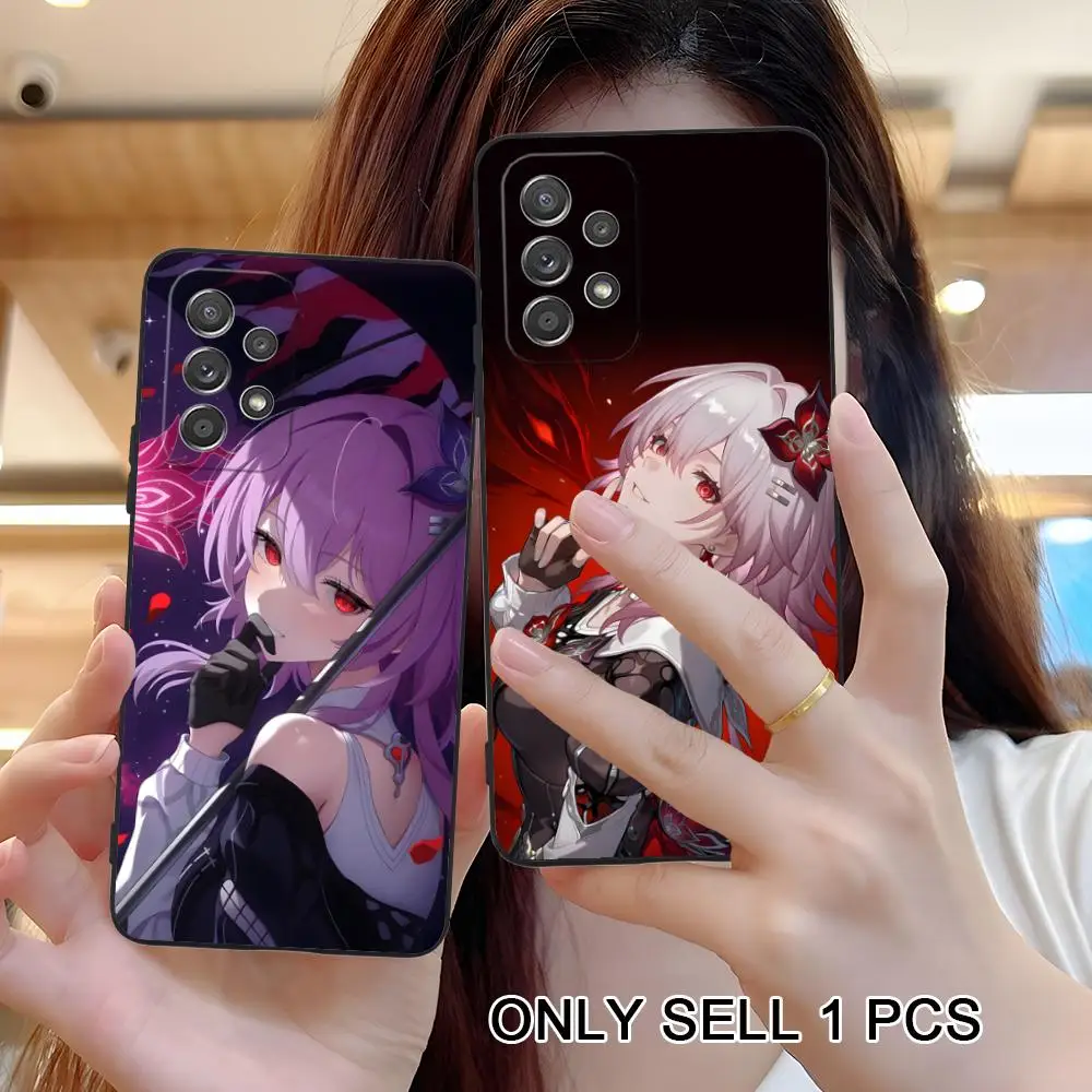 HSR Evernight Matte TPU Mobile Phone Case for Samsung Galaxy A56 55 54 53 52 51 36 35 34 23 16 15 5G Colorful Cover