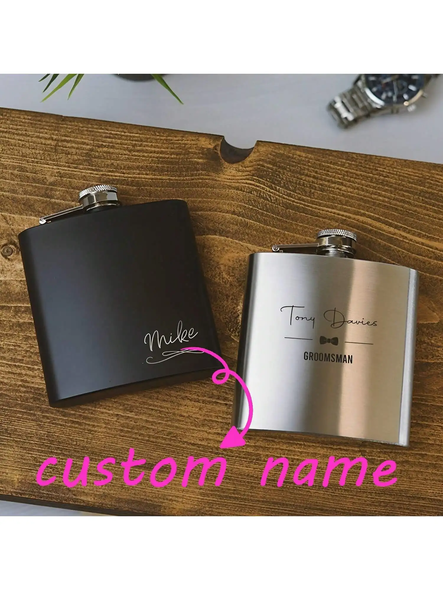 Cantil Personalizado Gravado — Presente Personalizado para Homens, Padrinhos, Lembrancinhas de Casamento, Aniversários e Natal