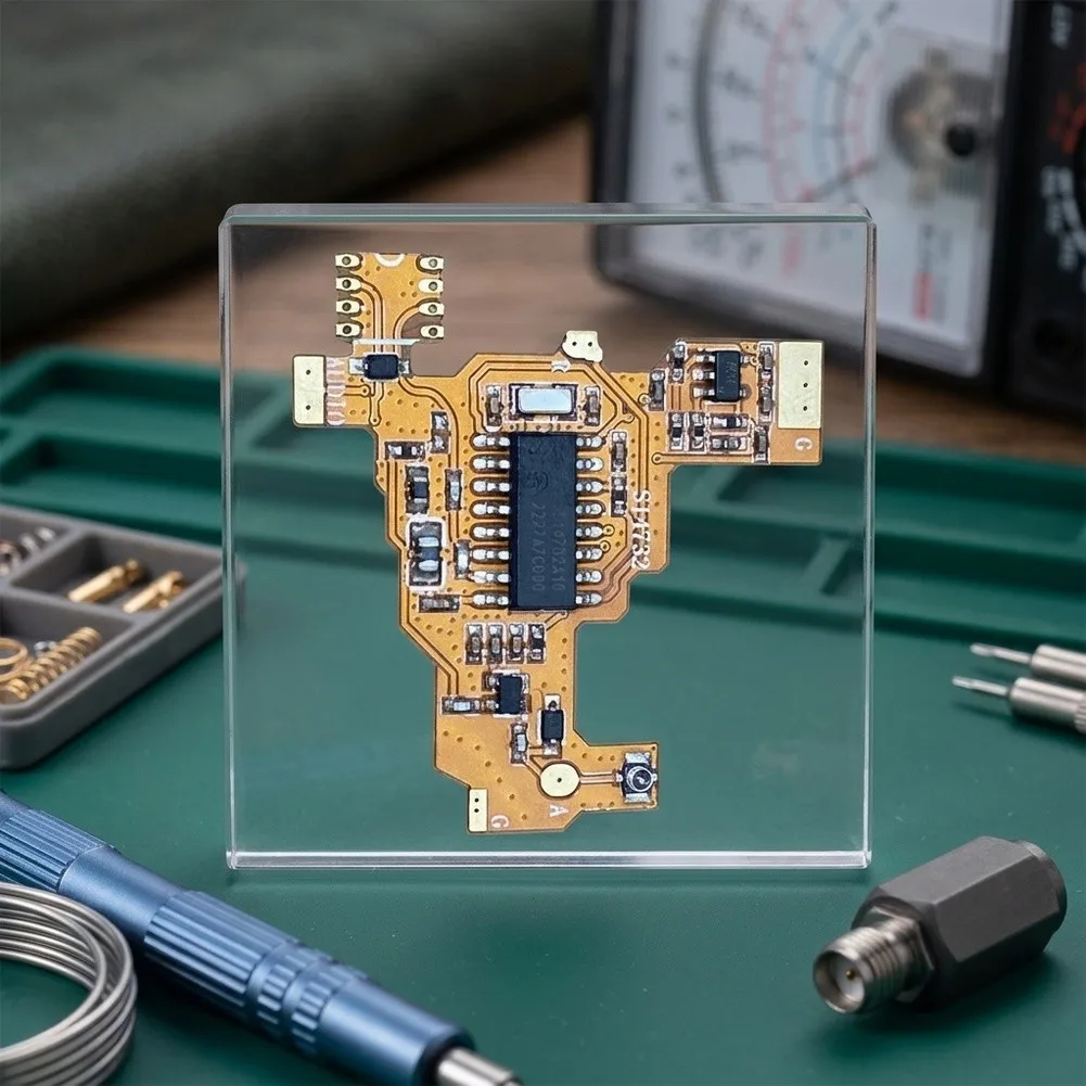 For Modification Board Compatible with For Quansheng UV-K5 UV-K6 Radios with Enhanced HF Bandpass Filtering and Feed Line