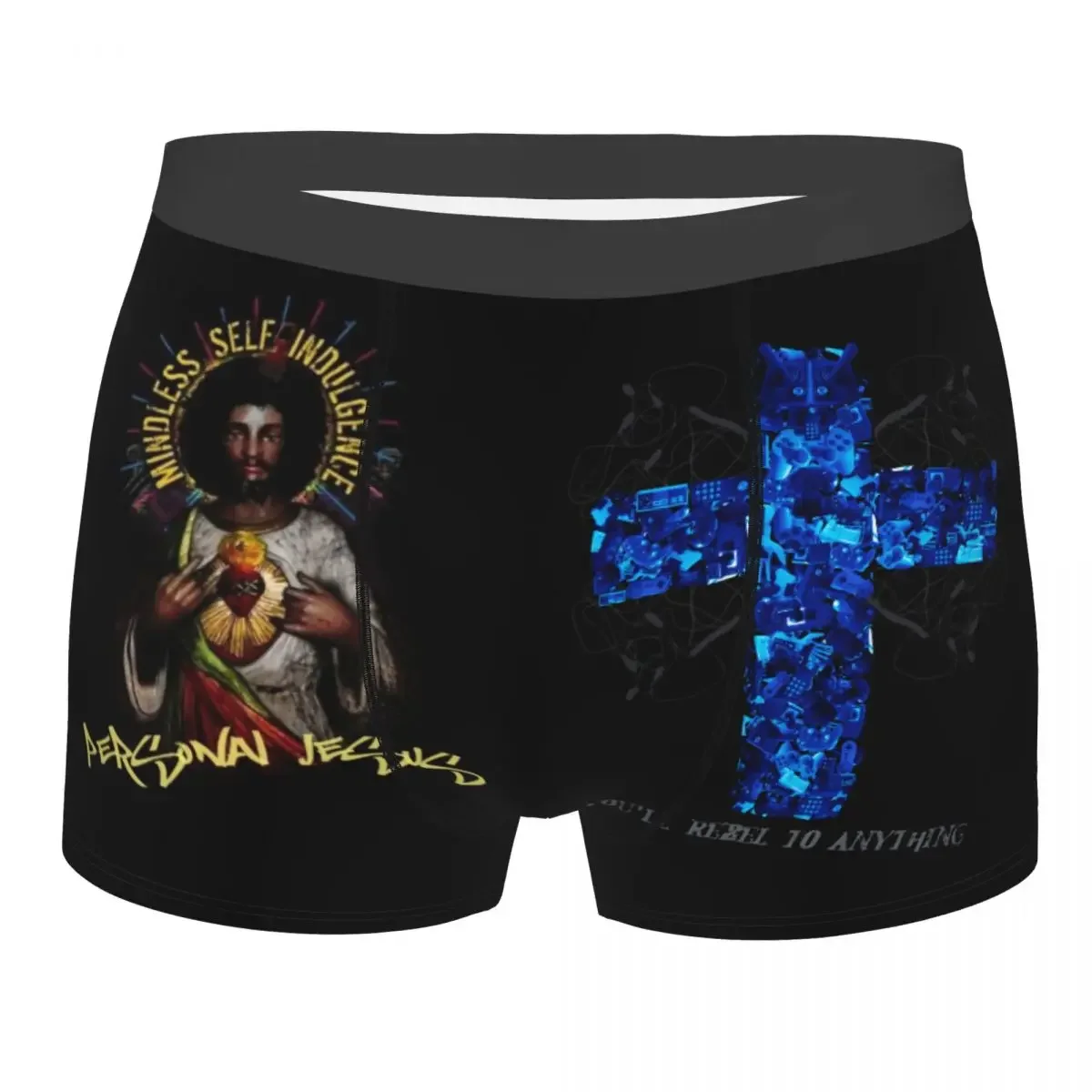 Custom Male Fashion  Mindless Hip Hop Punk Rock Self Indulgence Underwear Electro Boxer Briefs Soft Shorts Panties Underpants