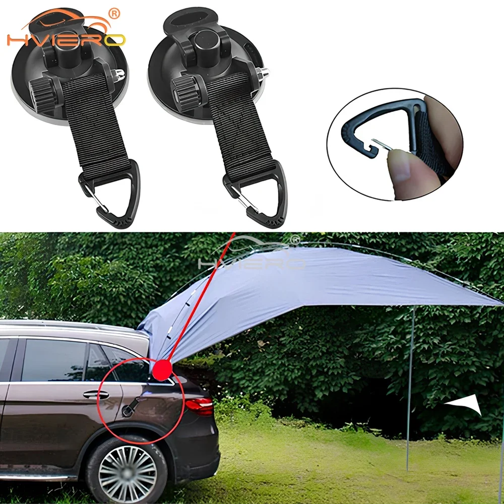 Universal Outdoor Suction Cup Anchor Securing Hook Tie Down Caravan Camping As Car Side Awning Pool Tent Hang Convenient Sunroof