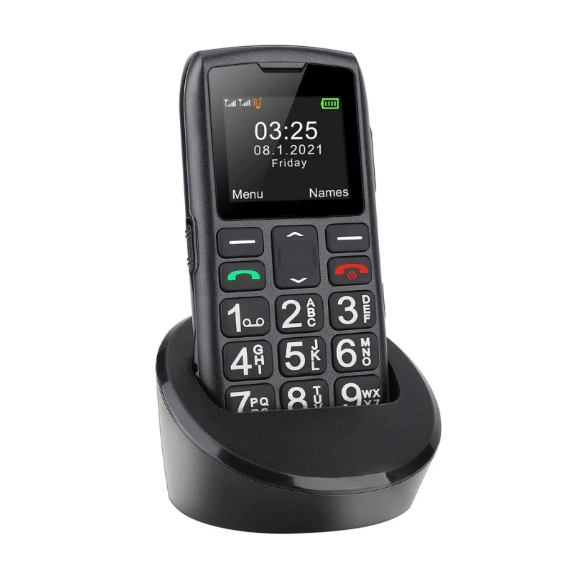 Feature Phone 1.8inch Display Bluetooth-compatible 1800mAh Battery Senior Phone