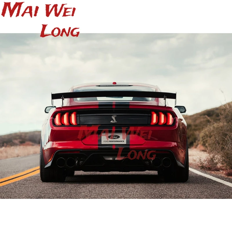 High Quality Carbon Fiber Rear Wing Trunk Lip Spoiler For Ford Mustang 2015 2016 2017 2018 2019 2020 Gt500