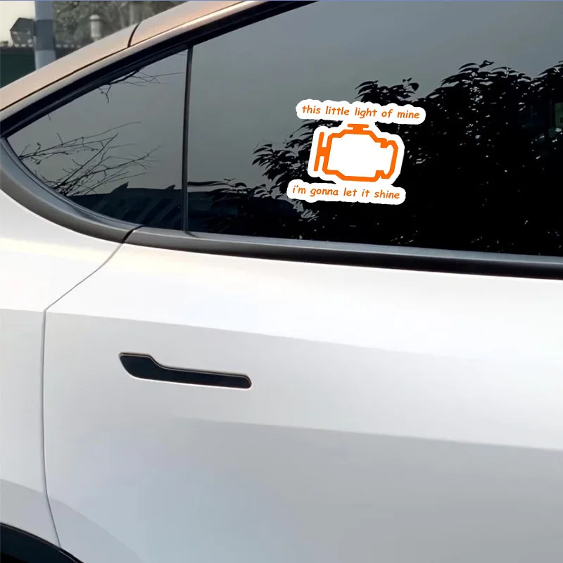 

Забавная наклейка на приборную панель автомобиля с надписью «Check Engine», виниловая, водонепроницаемая, для автомобиля, грузовика, ноутбука, окна, мультяшный дизайн