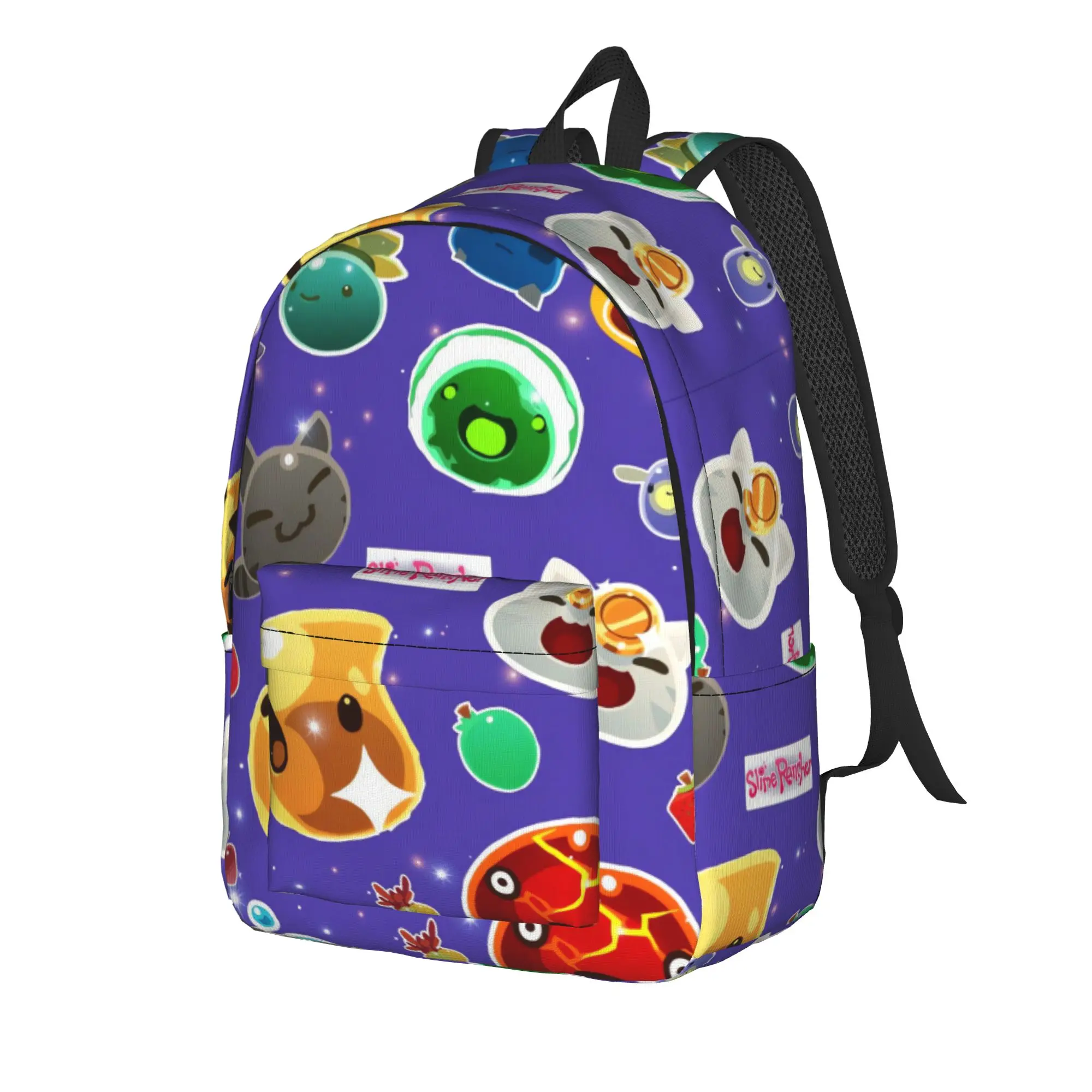 Vibrant Crowd Slime Rancher(1) Backpack Unisex  Soft Backpacks Polyester Cool School Bags Outdoor Colorful Rucksack