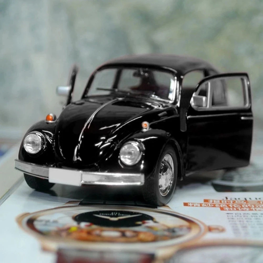 1:32 Newest Arrival Retro Vintage Beetle Diecast Pull Back Car Model Toy for Children Gift Decor Cute Figurines Miniatures