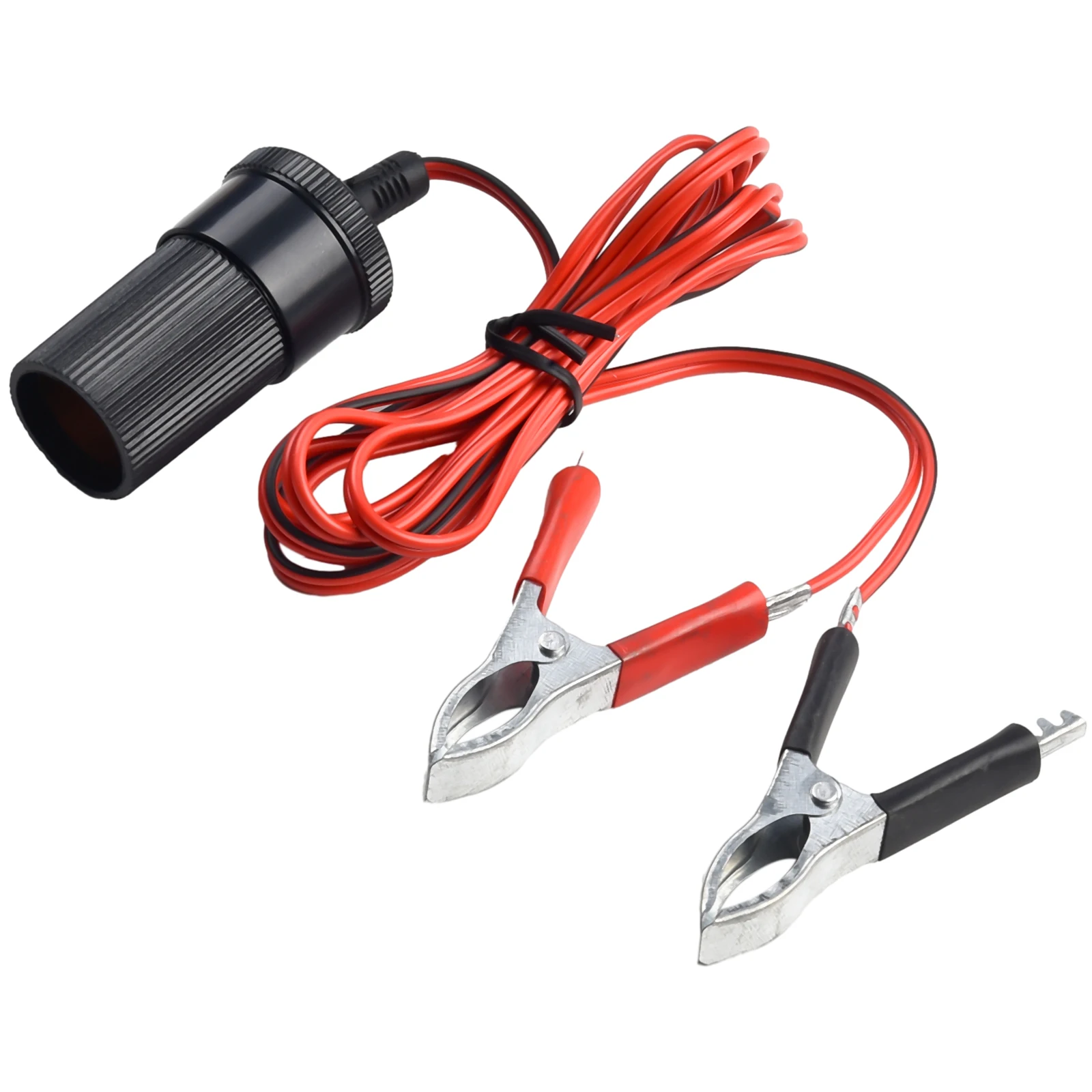 Car Cigarette-Lighter Socket 12V Portable Power-Plug Adapter Crocodile Clip 15A Auto Cigarette-Lighter Socket Car Accessories