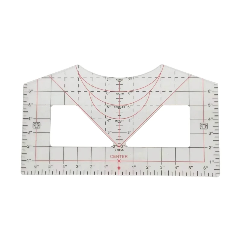 T-Shirt Ruler, T-Shirt Alignment Ruler Guide Tool for Aligning T-Shirt, T-Shirt Ruler for Centering Drawing Tool Ruler