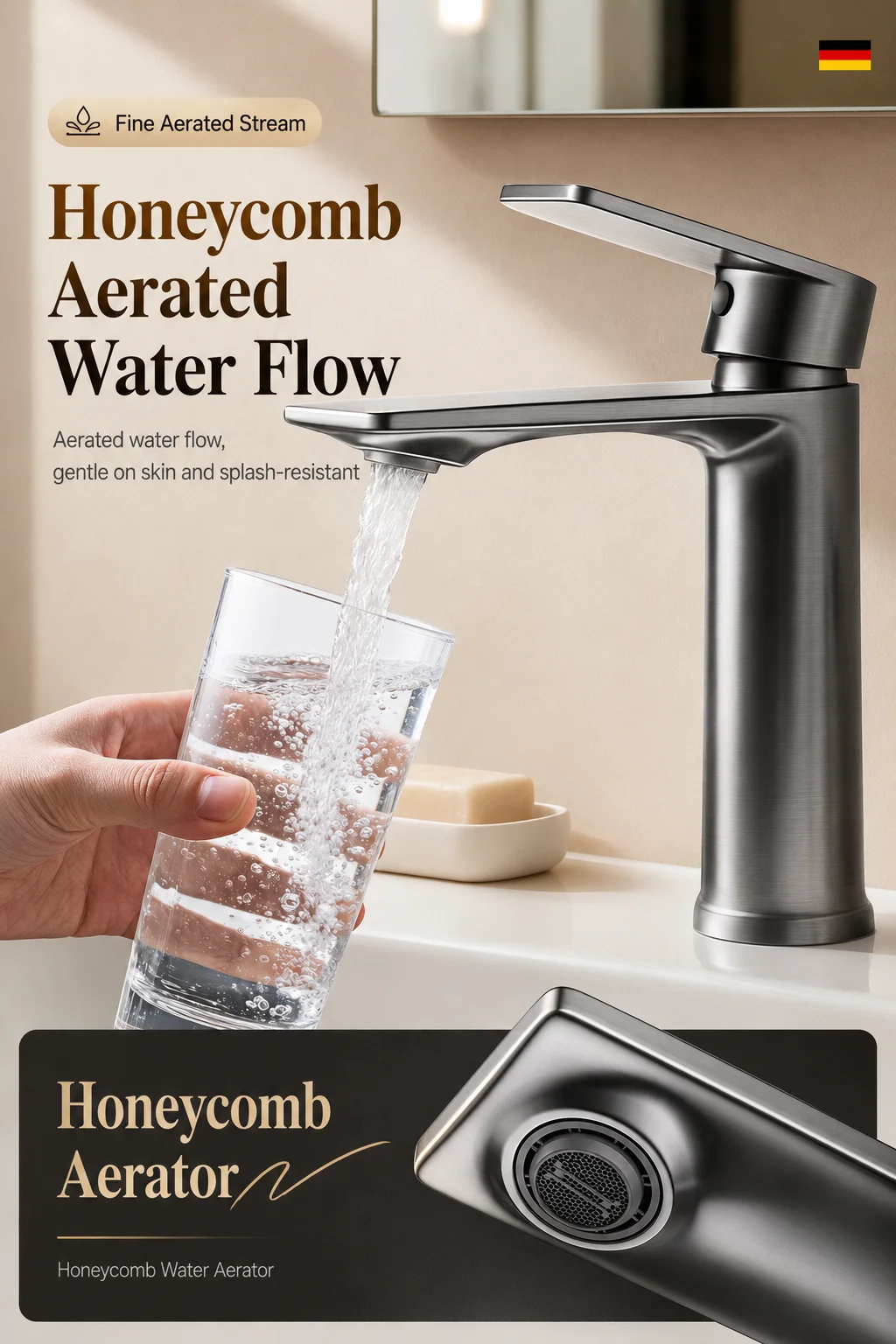 Gruby kran do umywalki łazienk – Home Bathroom Wash Basin recenzja i cena
