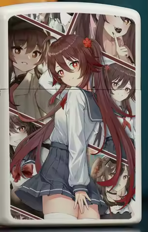 AL 5 style Japanese cartoon animation funny girl Color printing double-sided oil lighter