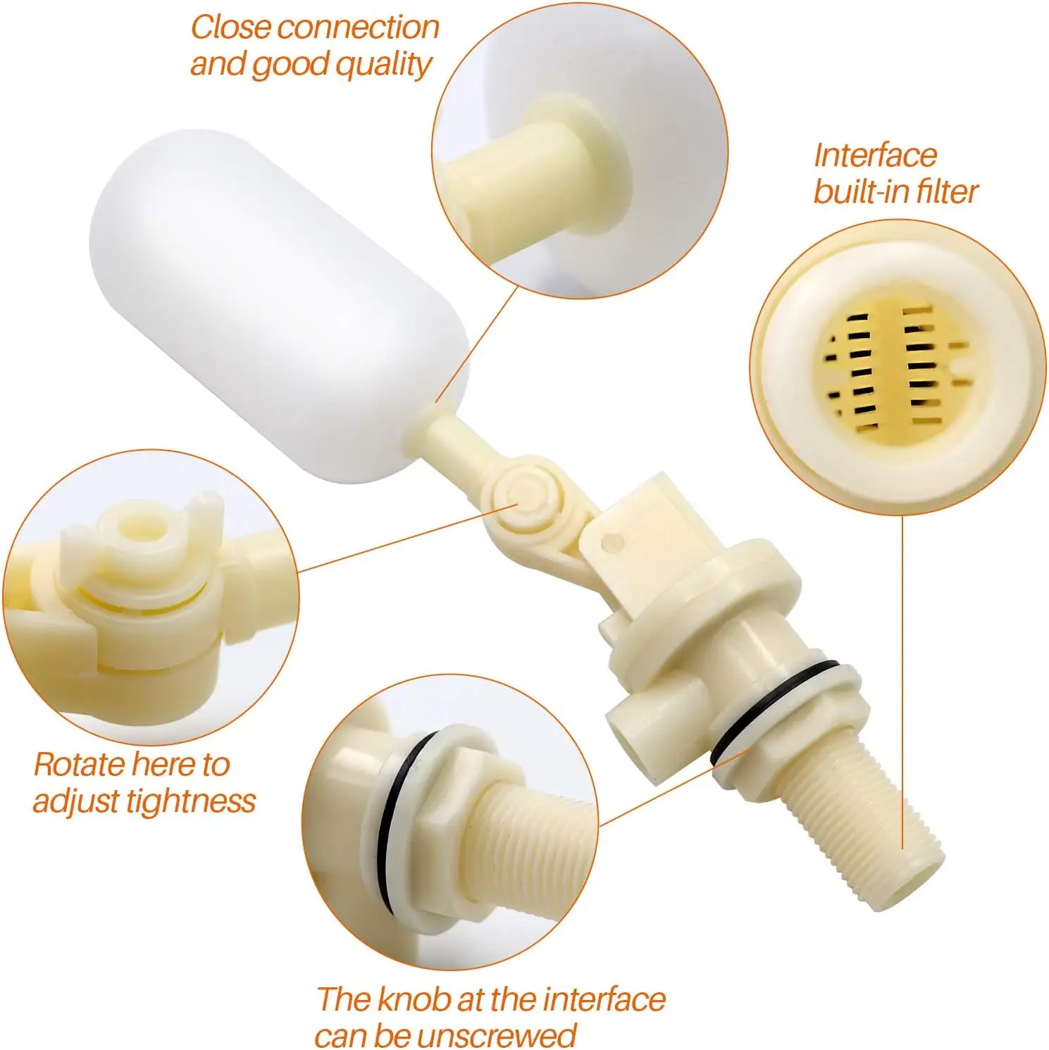 

1 Set Caravan Motorhome Autofill Mains Water Adapter Replacement Float Valve For Aquaroll Aquaruis Rolly Poly Automobiles Parts