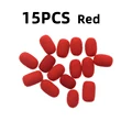 15 piezas de color rojo