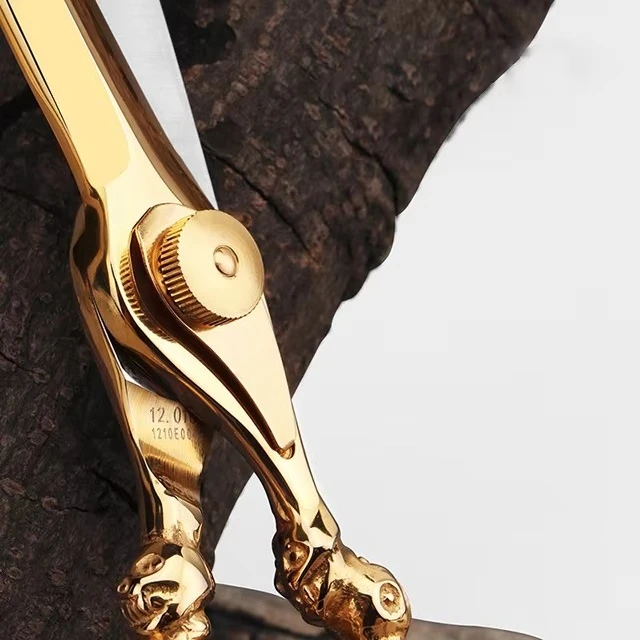 Hair Cutting Scissors Thinning Shears New Gold Design Professional Barber Hairdressing Salon Scissor