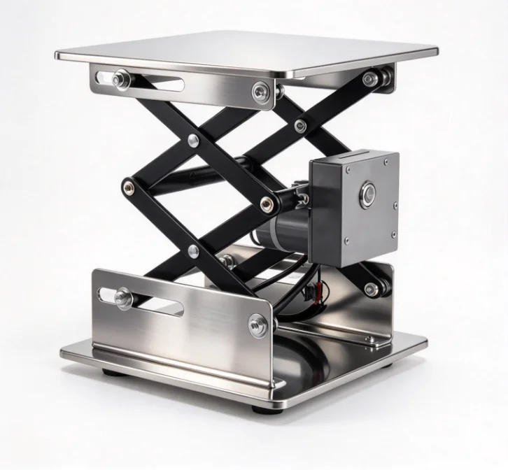 Heavy‑Duty Small Electric Stainless Steel Lifting Platform Laboratory Vertical Up‑Down Height Adjustment Experimental Work Stand