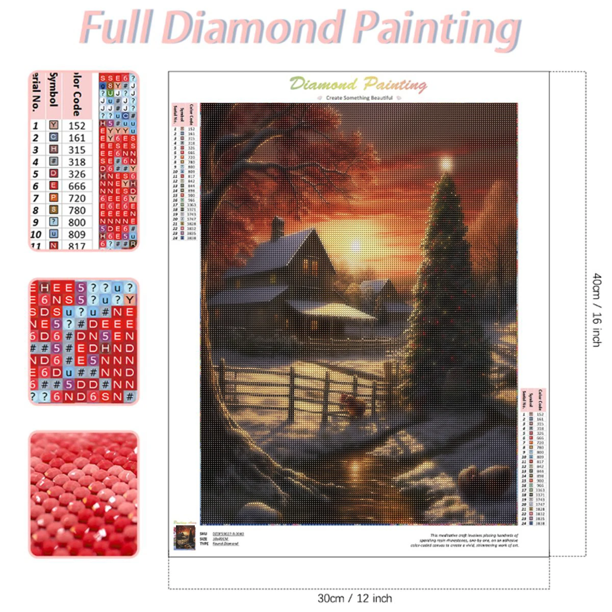 RUOPOTY Diamond Painting Kit 5D Landscape Kit For Adult Square/Round Full Rhinestones Art Painting For Diy Gift