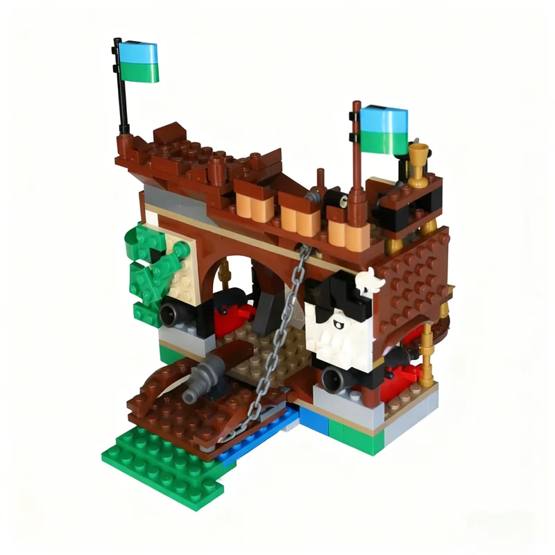 ชุดตัวต่อ MOC โจรสลัด 269 ชิ้น รุ่น Mini Fort Creator 3 1 ของเล่นตัวต่อสร้างสรรค์ DIY ของเล่นเสริมพัฒนาการ ไอเดียของขวัญคริสต์มาส