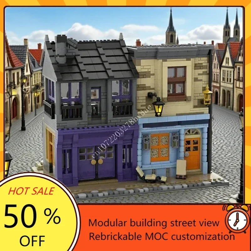 1449 Uds. Gregorovich Globus Mundi Modular MOC rompecabezas personalizado creativo vista a la calle modelo DIY juguete para regalo educativo