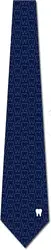 Navy Tile Pattern Simple Teeth Ties Navy Mens Dentist Necktie Occupation Gift Tie Work Meeting Tie One Size Men Gift