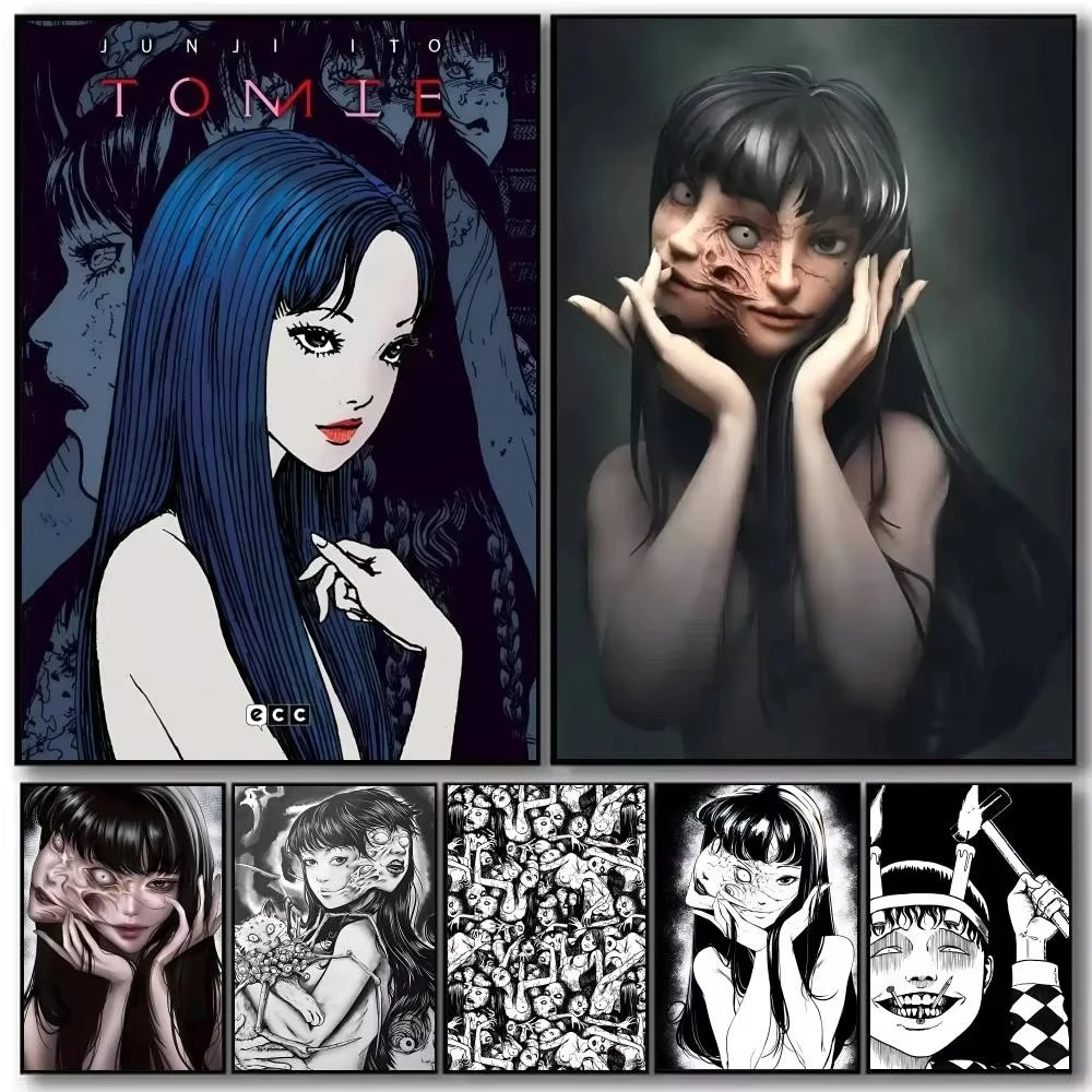 5D DIY Diamond Painting Kit Junji Ito Tomie Classic Anime Art Full Drill Rhinestone Mosaic Wall Decor Craft Home Gift frameless