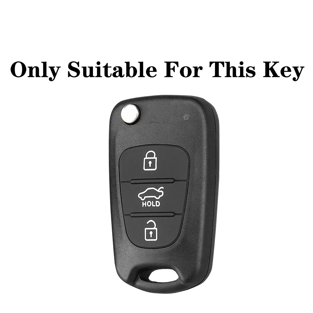 3 Buttons Silicone Car Key Cover Flip Case For Kia RIO K2 K5 Sportage Sorento For Hyundai i20 i30 i35 iX20 iX35 Solaris Verna