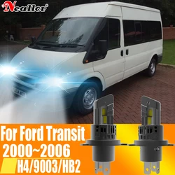 2pcs H4 HB2 9003 Led Headlight Canbus No Error Car Bulb High Power White Fog Light Diode Lamp 12v 55w For Ford Transit 2000~2006