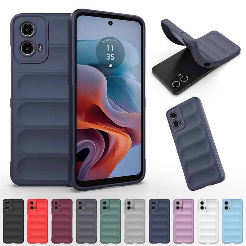 

Soft Liquid Silicone Case For Moto G34 G54 G84 G85 G75 G55 G35 G15 G05 G04 Silky Touch Precision Cutouts Shockproof Phone Cover
