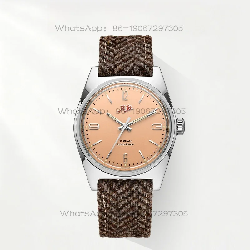 Simple Manual Mechanical Watch Through The Bottom Retro Pointer Slim Men's Watch Daily Waterproof