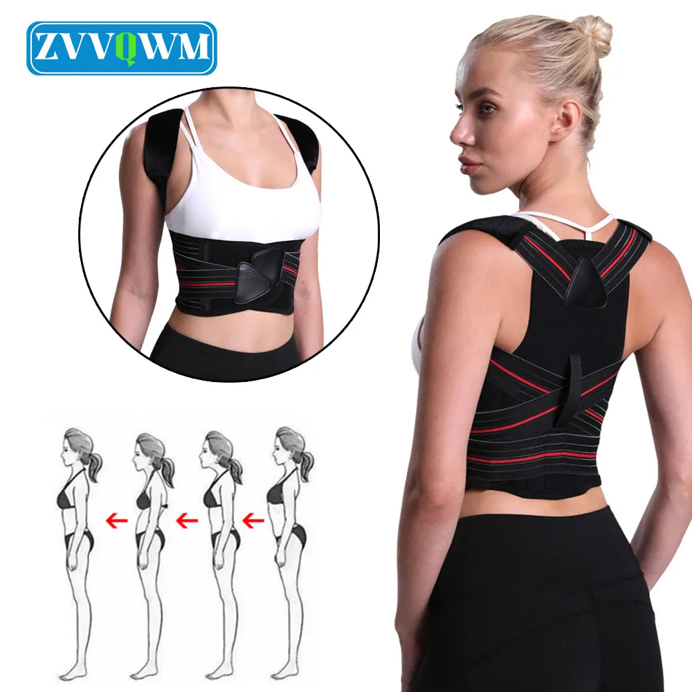 Adjustable Back Posture Corrector Women Men Scoliosis Hunchback Brace Back Pain Relief Back Shoulder Lumbar Support Working Out