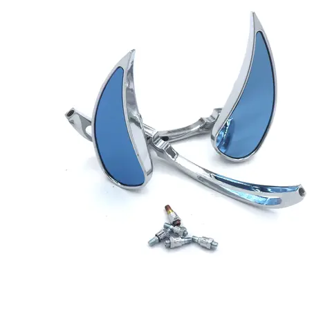 Blue Custom Rearview Rear view Mirrors Fit For SHADOW 600 750 VTX VT HOnda REBEL 250