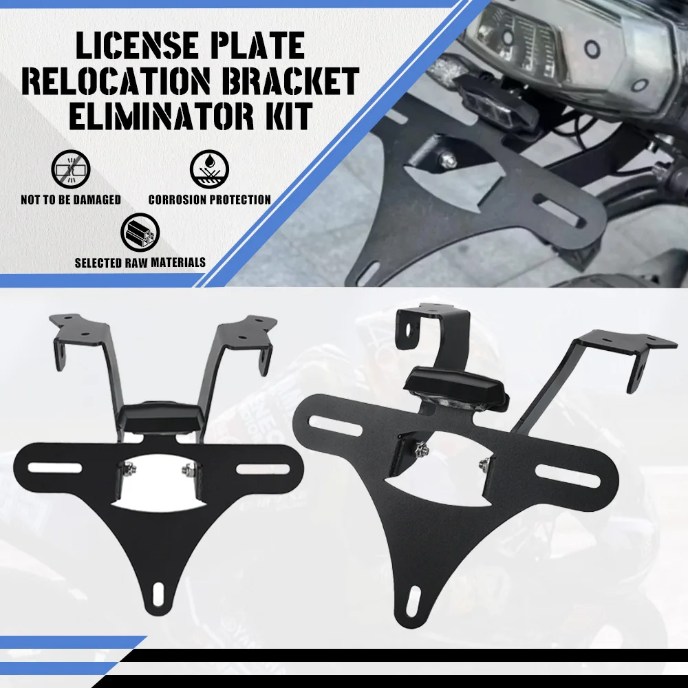

For CFMOTO 450MT CF 450 MT 450MT 2024 2025 2026 Motorcycles License Plate Holder Bracket Rear Tail Tidy Fender Eliminator Kit