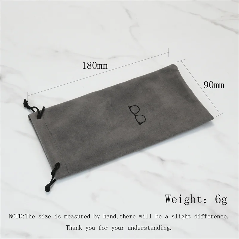 Fashion Portable Glasses Case Eyewear Accessories Soft Eyeglasses Bag Sunglasses Bags Solid Color Drawstring Pouch Bags image 6