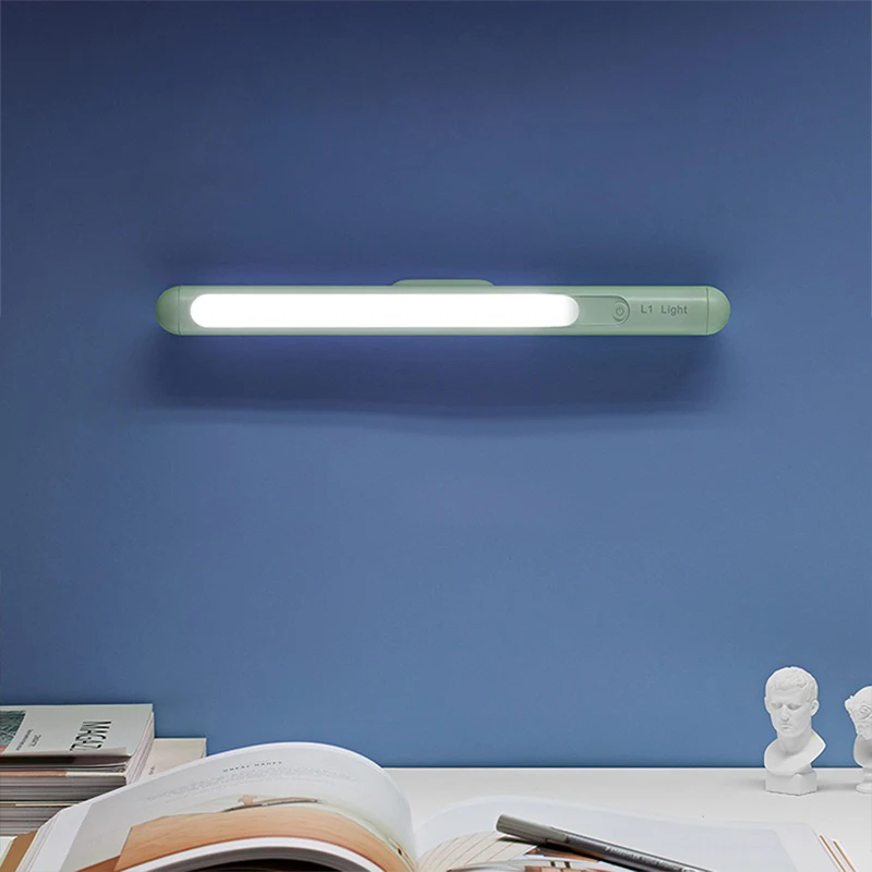 

Desk Lamp Hanging Magnetic Table Lamp LED USB Rechargeable Stepless Dimming Cabinet Closet Wardrobe Night Light