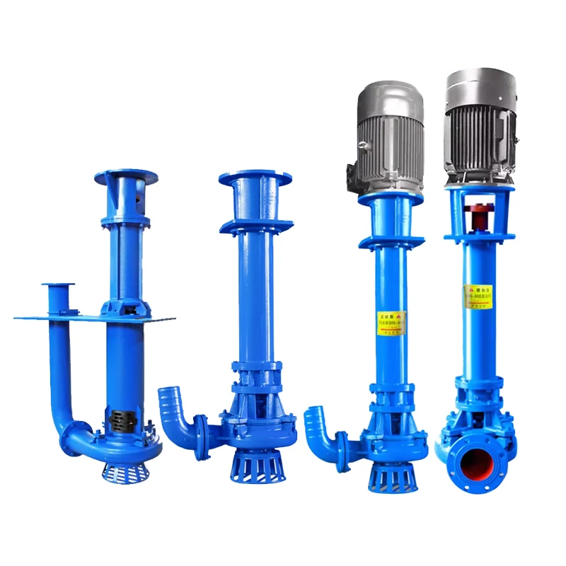 Pompa per liquami sommersa verticale Pompa per fango ad alto sollevamento per dragaggio sul fondo del fiume Pompe per fognature e pompaggio della sabbia Aspirazione della sabbia delle acque reflue