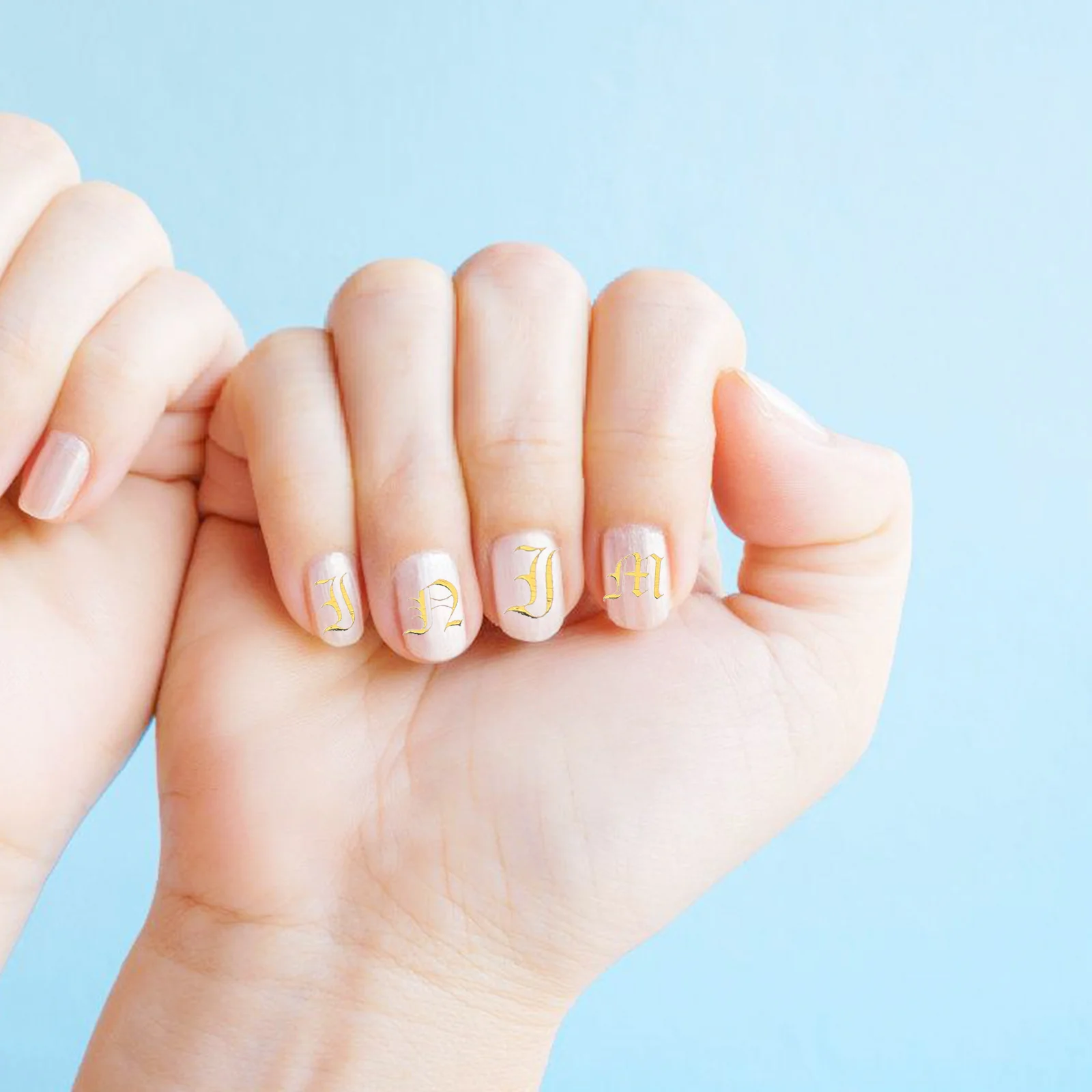 

5 Sheets Gel Sticker Stickers Decals Safe Supplies Letter Nail Decals Stickers Material Women Nail Supplies