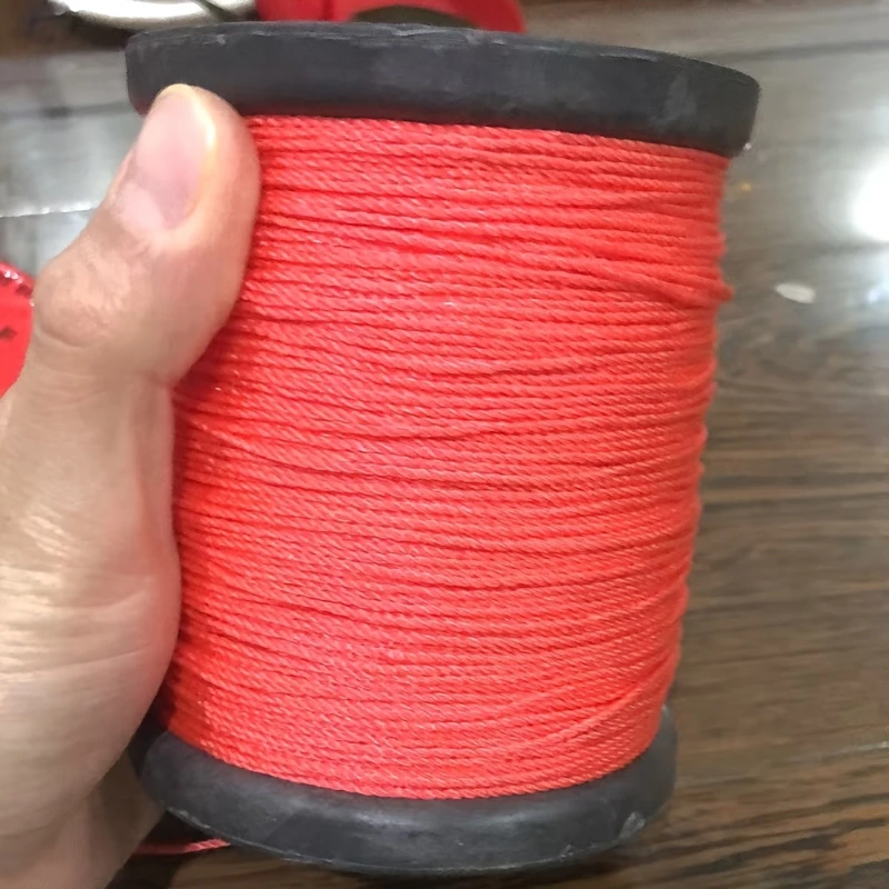 50M Red Polyethylene Marking Construction Line Greenhouse Vegetable Climbing Lines Horizontal Pull Ropes For Gardeners Builders