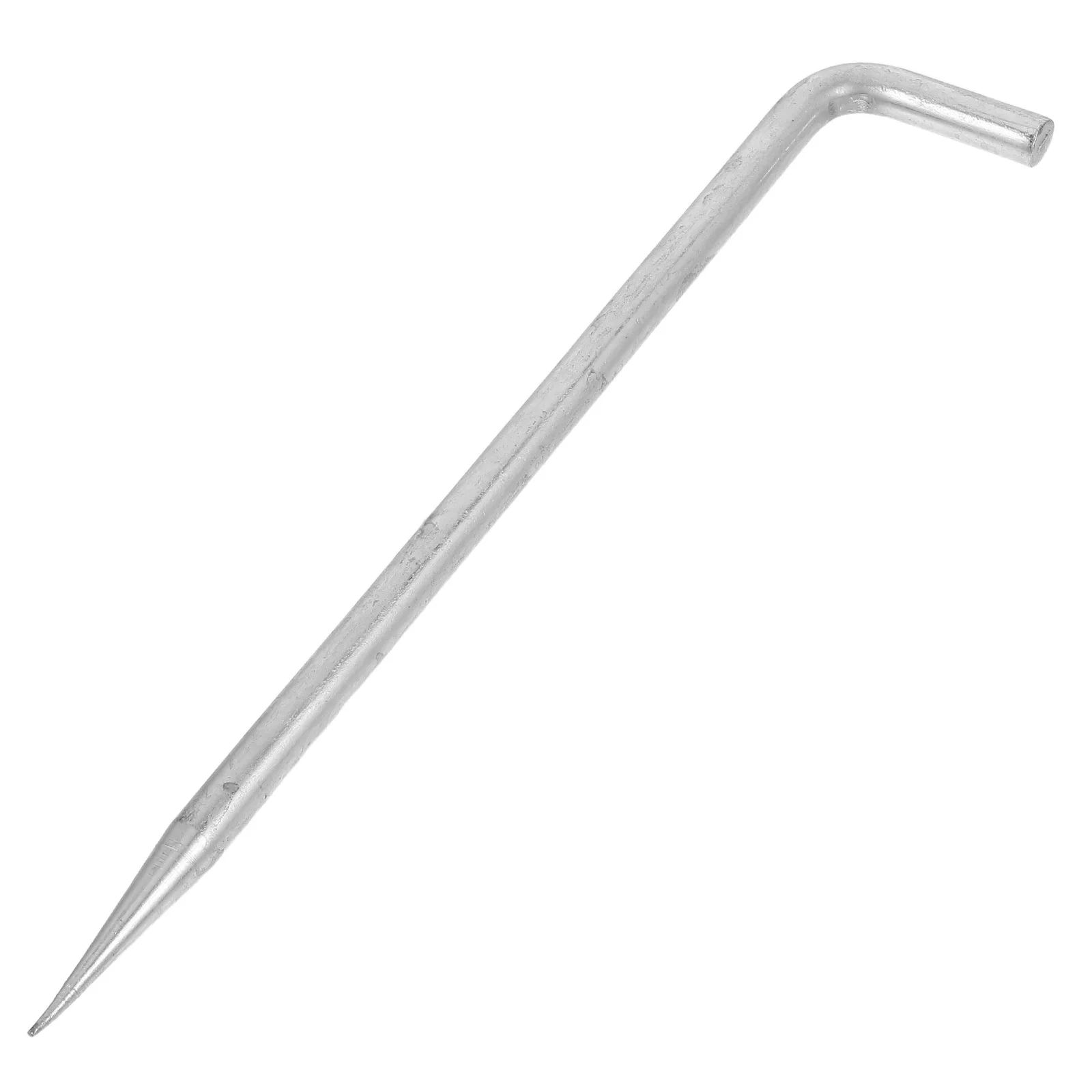 Ground Rod Metal Pole for Antennas Electric Fences Instrument Generator Protection L Shape Outdoor Durable Steel Rapid Grounding