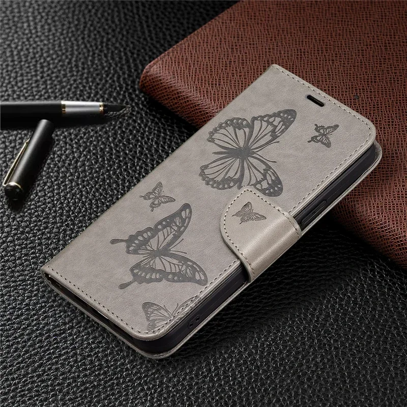 Кожаный чехол-книжка с бабочкой для Samsung Galaxy M53 M33 M32 M23 M22 M13 M14 M11 M02 Note 20 Ultra 10 Pro
