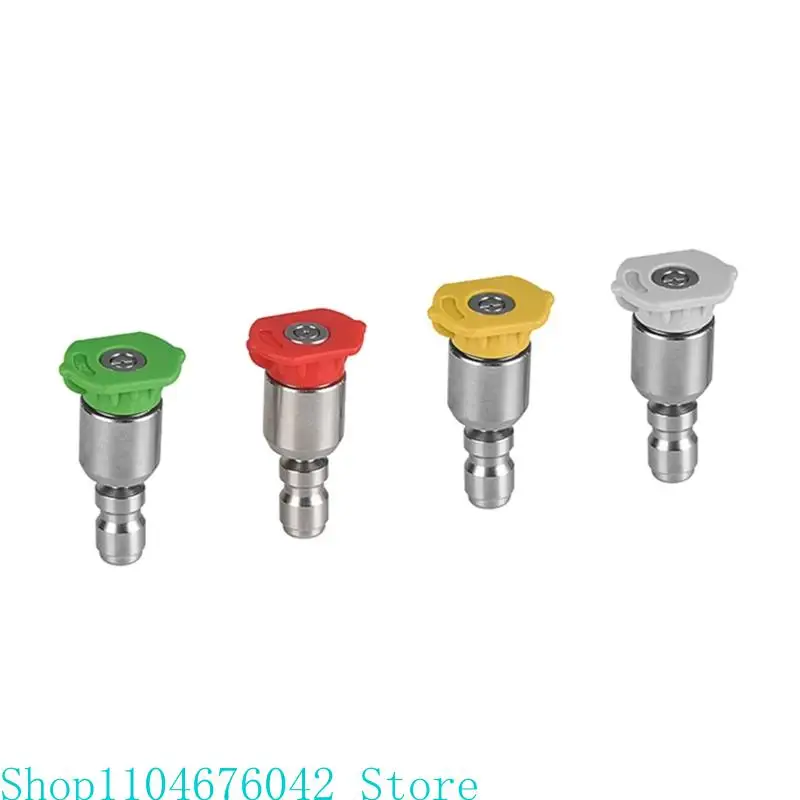

5asd 1/4" Stainless Steel 4000 Quick High Pressure Tip 0 15 25 40 Nozzle Orifice Size 360° Rotation