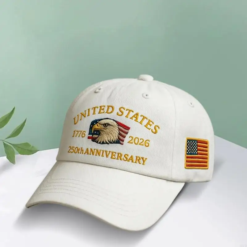M6CD – chapeau du 250e anniversaire des états-unis, casquette Baseball patriotique réglable en coton imprimé pour hommes