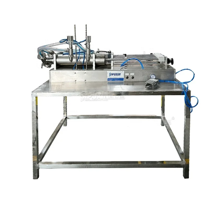 Semi-auto Honey Filling Machine / Equipment / Device For Water / Liquid / Condense Canned / Sauce