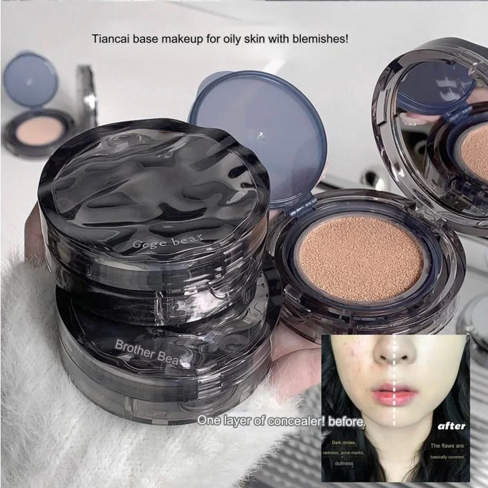 Waterproof Matte BB Cream Air Cushion Brightening Long-lasting Moisturizing Oil-control Soft Cushion Compact Face Concealer Base