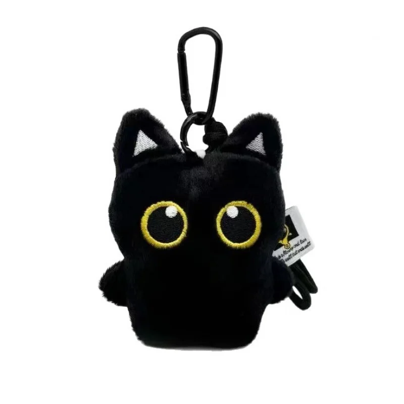 Dolce e fresco fantasma ali piccolo gatto nero ciondolo carino peluche bambola portachiavi ciondolo bambola studente zaino borsa ornamento regalo giocattolo