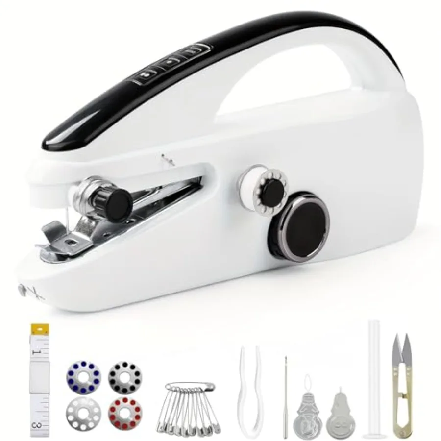 

Handheld Sewing Machine, Portable and Cordless Mini Sewing Machine for Beginners - Electric Fast Stitching, DIY Fabric Clothes