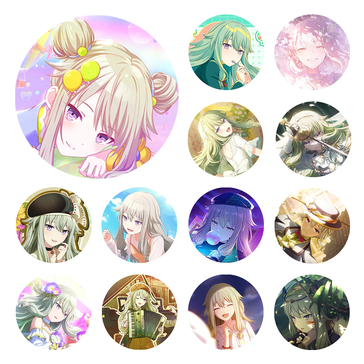 

Project SEKAI Anime Kusanagi Nene Wonderlands Showtime WS 50mm Metal Badge Brooch Pins