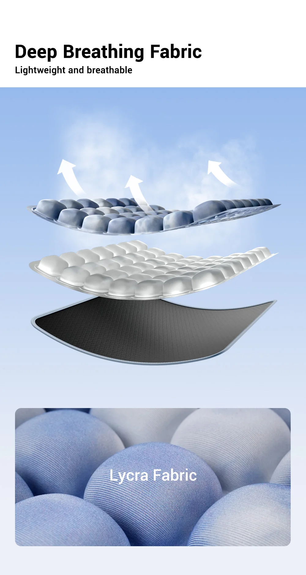 1pc 3D Ergonomic Chair Cushion For Long Sitting, Office Chair Car Seat Cushion, Adjustable Inflatable Cushion