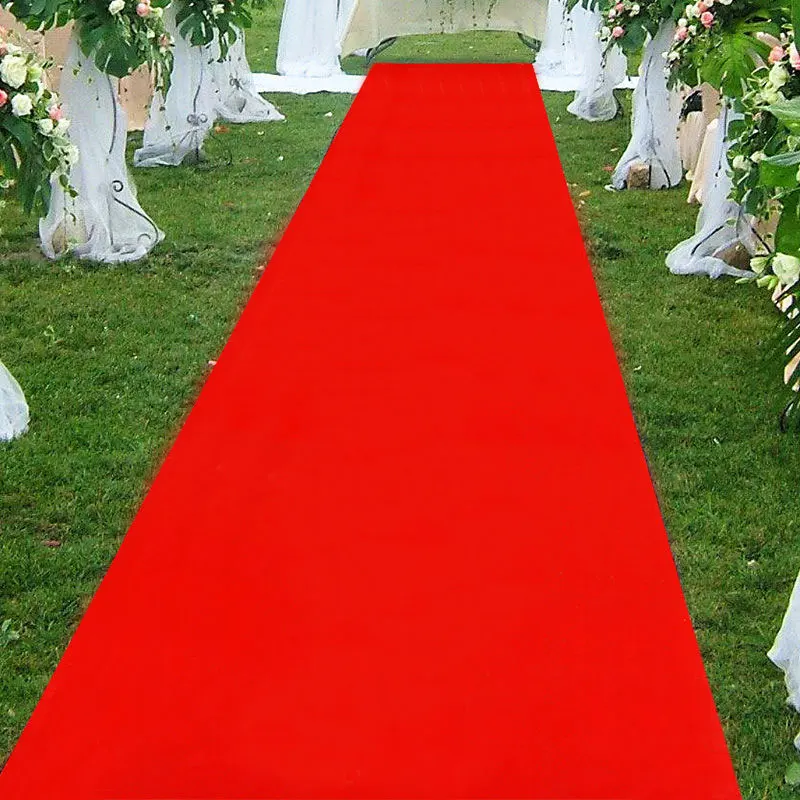 MultiSize Red Outdoor Carpet Star Carpet for Wedding Hotel Film Festival Corridor Celebration Event Decoration Disposable Carpet