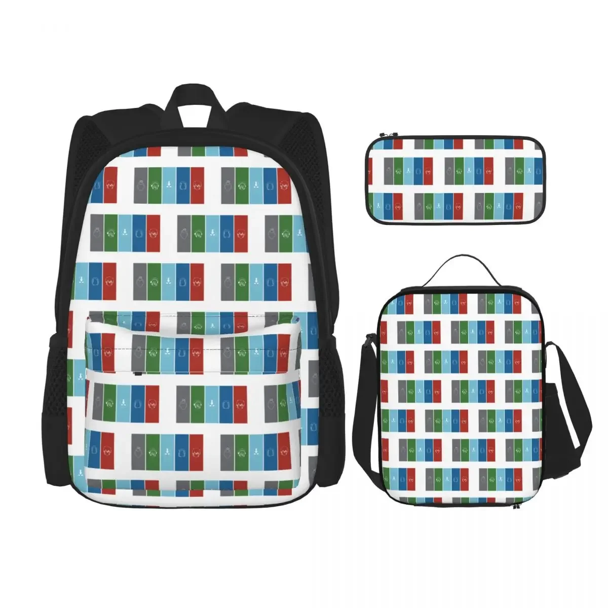 

Avatar The Last Airbender Backpacks Boys Girls Bookbag Children School Bags Kids Rucksack Lunch Bag Pen Bag Three-Piece Set
