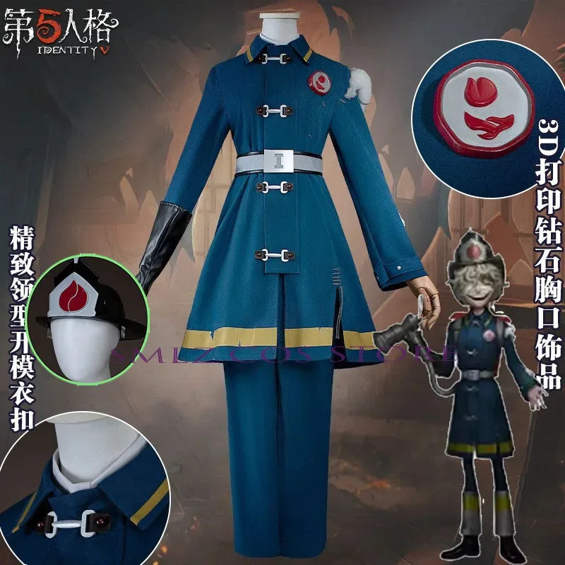 فلوريان العلامة التجارية تأثيري الهوية الخامس المحقق من الحرائق تأثيري حلي لعبة موحدة البدلة هالوين لعب دور الملابس للرجل امرأة